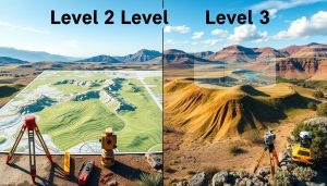 difference between level 2 and level 3 survey