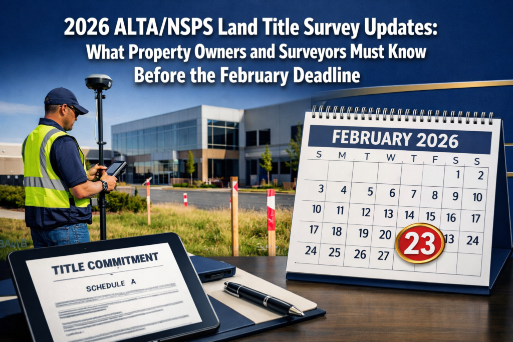 2026 ALTA/NSPS Land Title Survey Updates: What Property Owners and Surveyors Must Know Before the February Deadline
