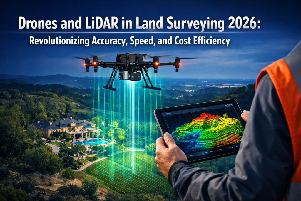 Drones and LiDAR in Land Surveying 2026: Revolutionizing Accuracy, Speed, and Cost Efficiency