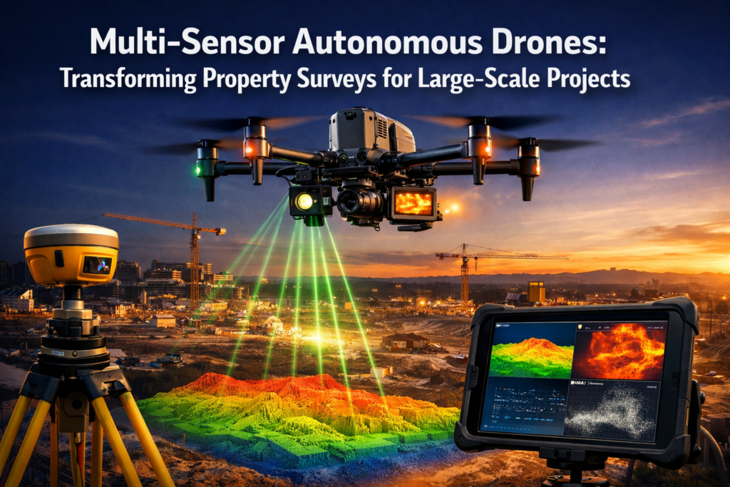 Multi-Sensor Autonomous Drones: Transforming Property Surveys for Large-Scale Projects