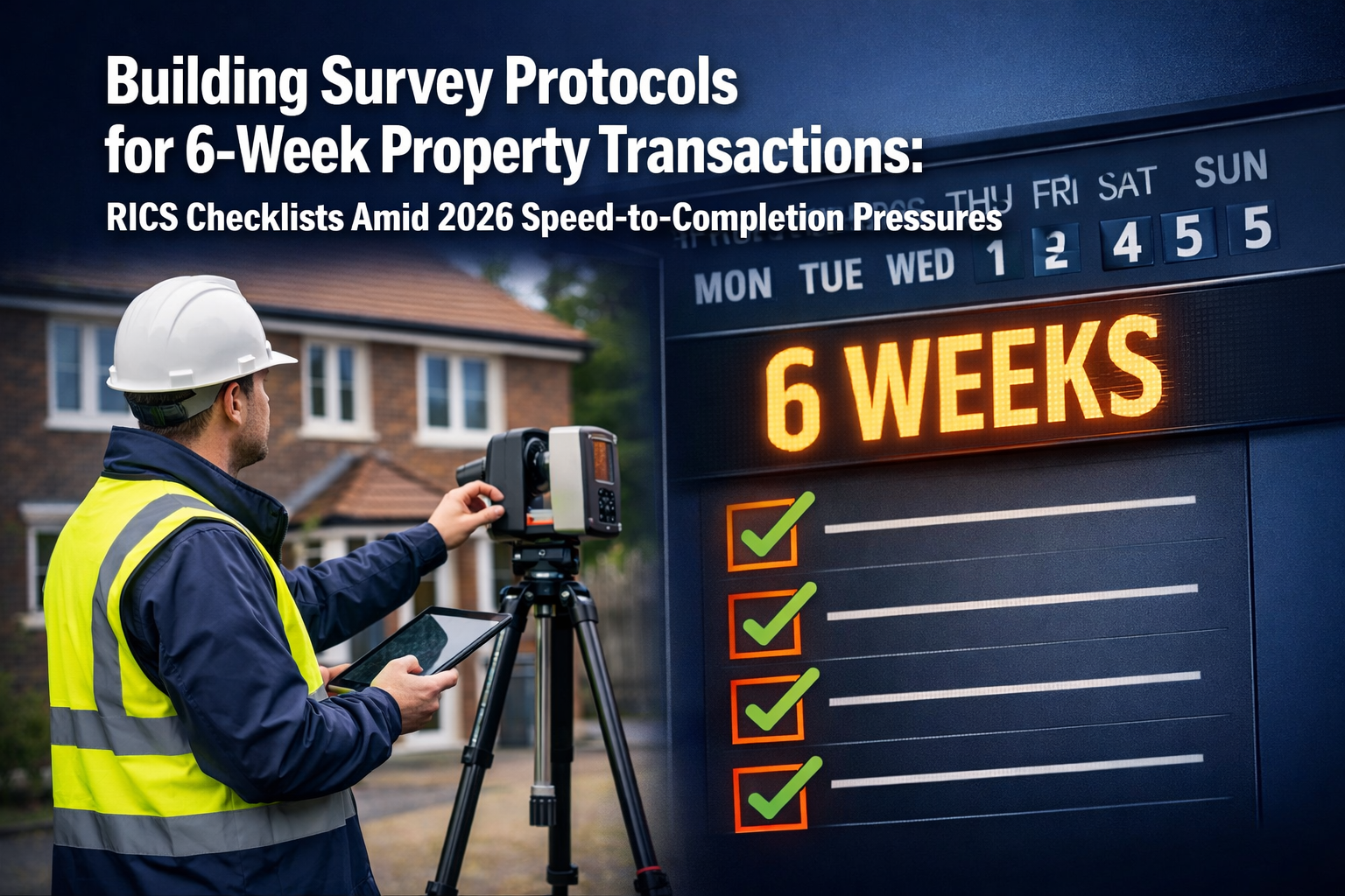 Building Survey Protocols for 6-Week Property Transactions: RICS Checklists Amid 2026 Speed-to-Completion Pressures