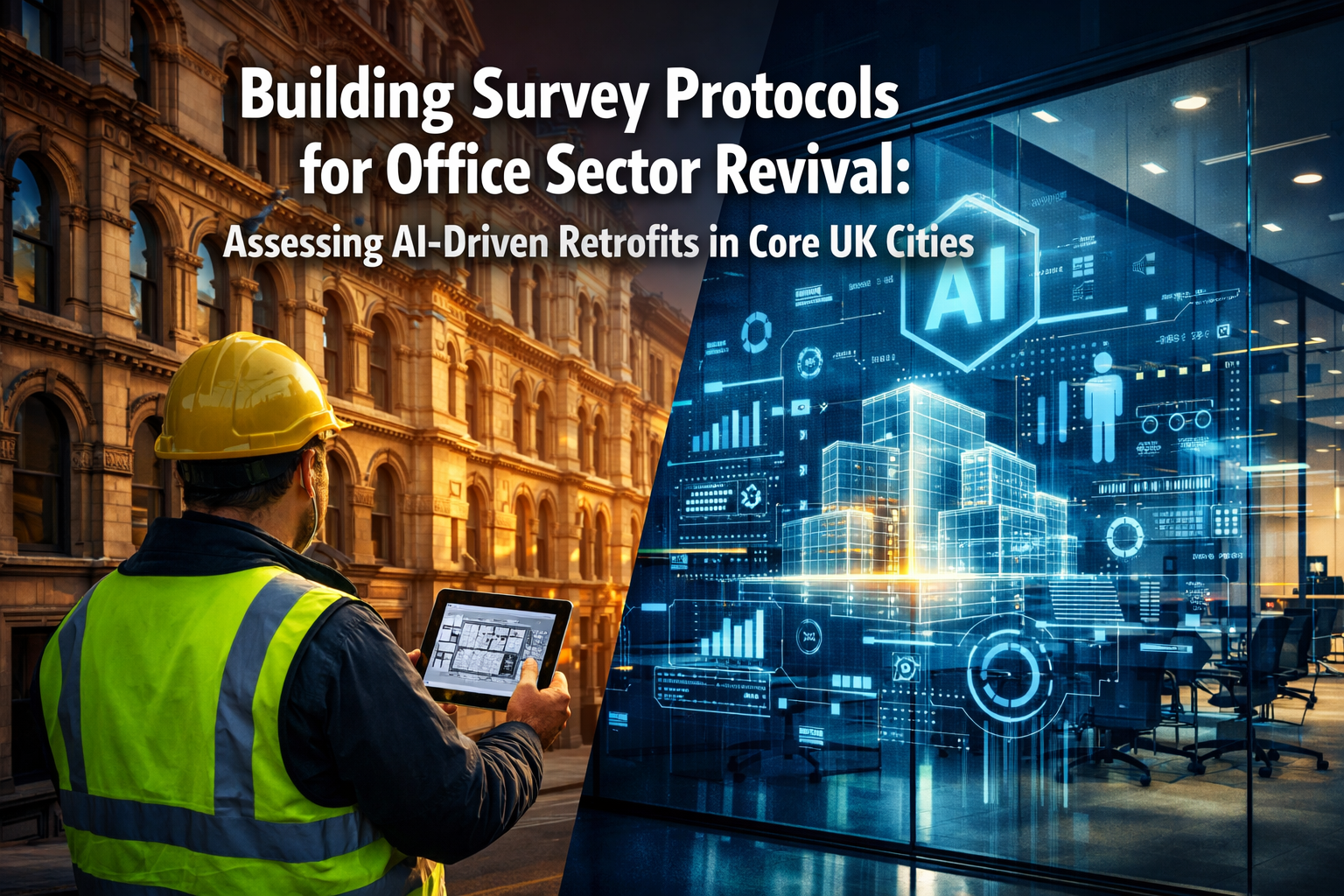 Building Survey Protocols for Office Sector Revival: Assessing AI-Driven Retrofits in Core UK Cities