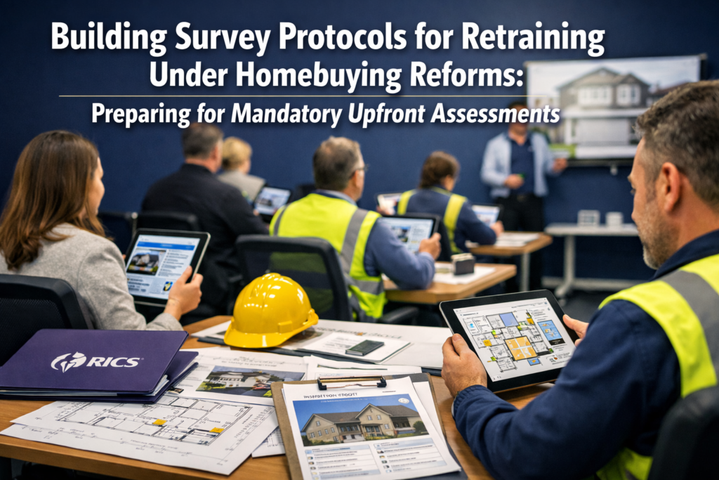 Building Survey Protocols for Retraining Under Homebuying Reforms: Preparing for Mandatory Upfront Assessments