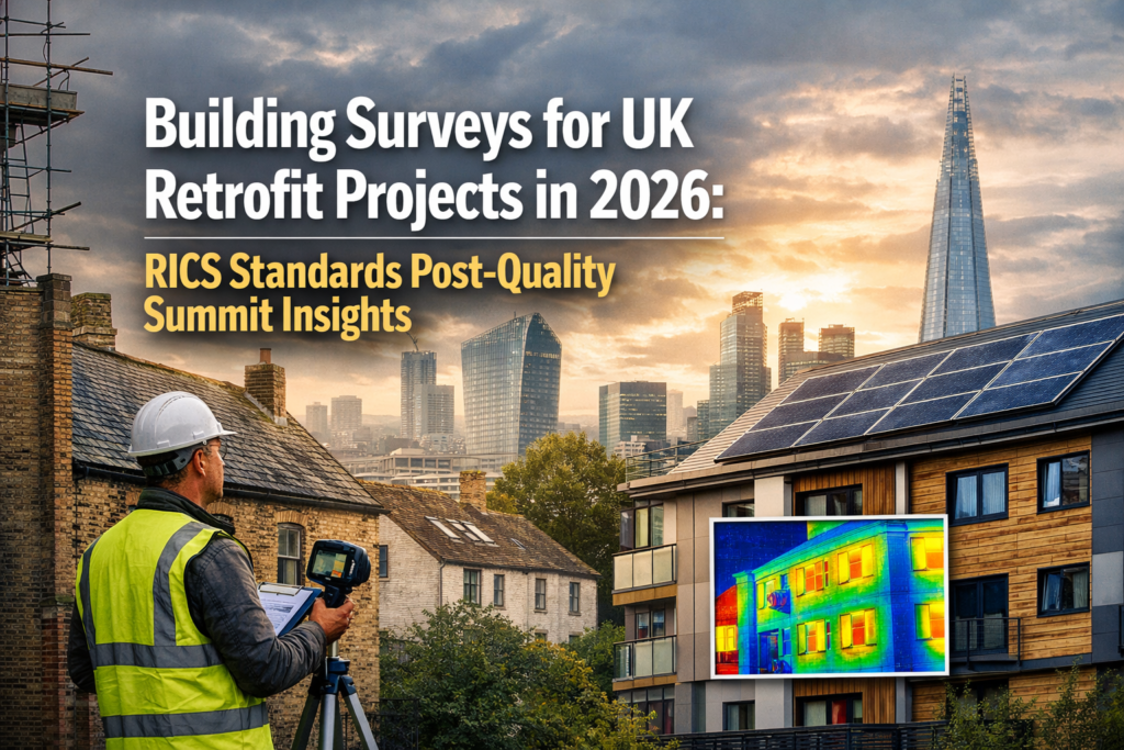 Building Surveys for UK Retrofit Projects in 2026: RICS Standards Post-Quality Summit Insights