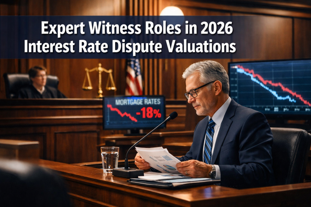 Expert Witness Roles in 2026 Interest Rate Dispute Valuations: Building Cases as Mortgage Expectations Soften to -18%