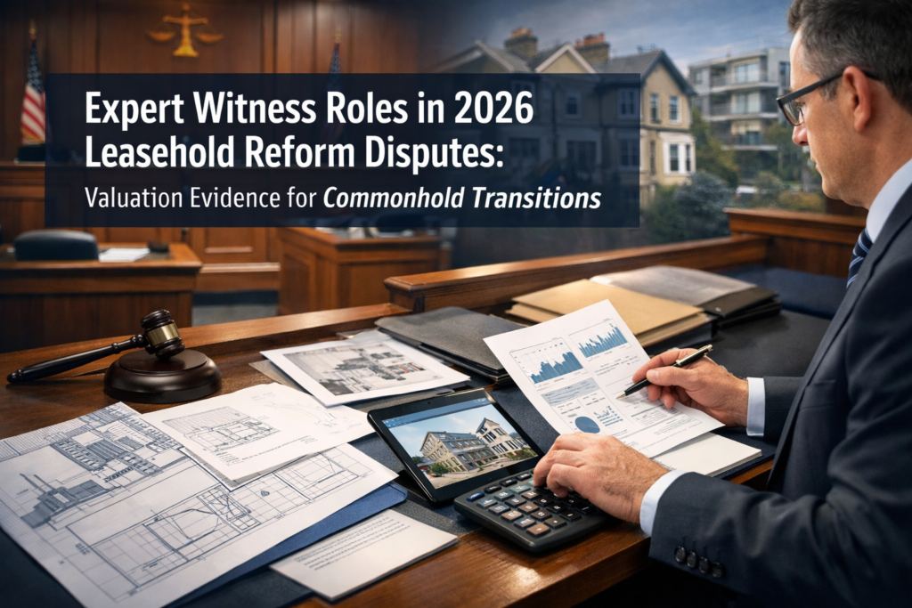 Expert Witness Roles in 2026 Leasehold Reform Disputes: Valuation Evidence for Commonhold Transitions