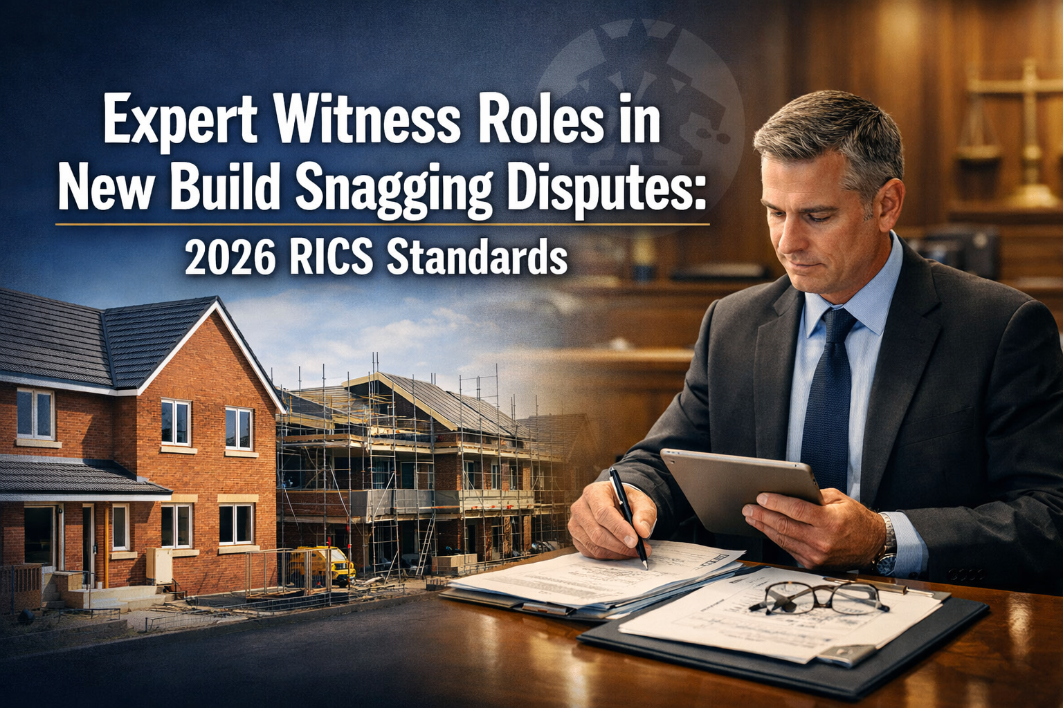 Expert Witness Roles in New Build Snagging Disputes: Building Cases with 2026 RICS Home Survey Standard Updates