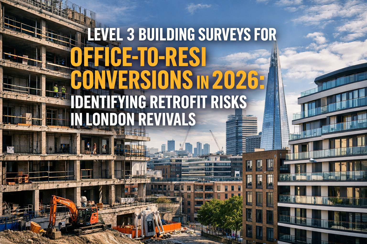 Level 3 Building Surveys for Office-to-Resi Conversions in 2026: Identifying Retrofit Risks in London Revivals