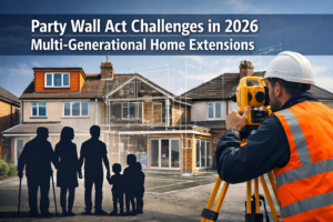 Party Wall Act Challenges in 2026 Multi-Generational Home Extensions: Survey Strategies for Family-Driven Boundary Works