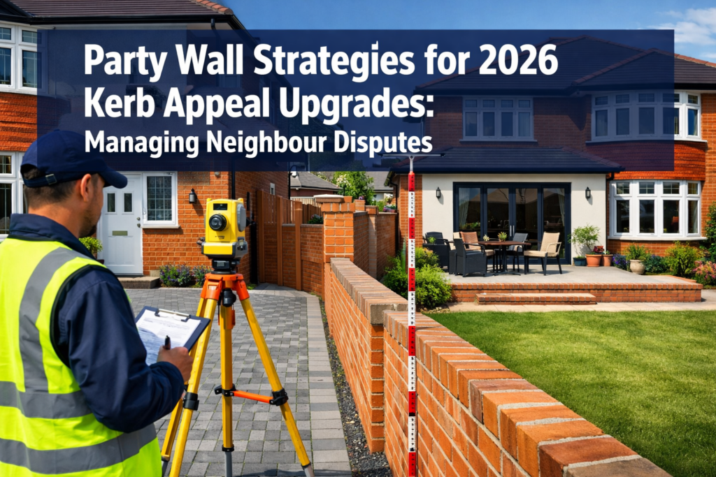 Party Wall Strategies for 2026 Kerb Appeal Upgrades: Managing Neighbour Disputes Over Driveways and Garden Extensions