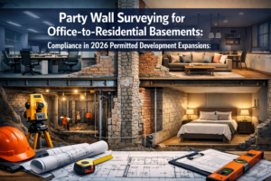 Party Wall Surveying for Office-to-Residential Basements: Compliance in 2026 Permitted Development Expansions