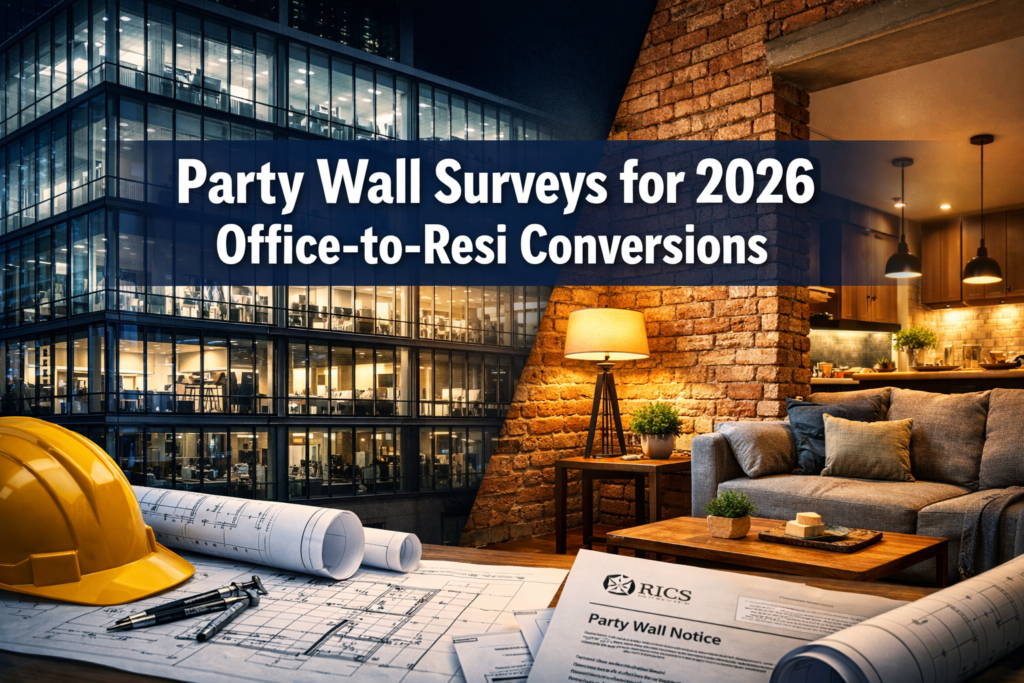 Party Wall Surveys for 2026 Office-to-Resi Conversions: Managing Agreements in Permitted Development Expansions