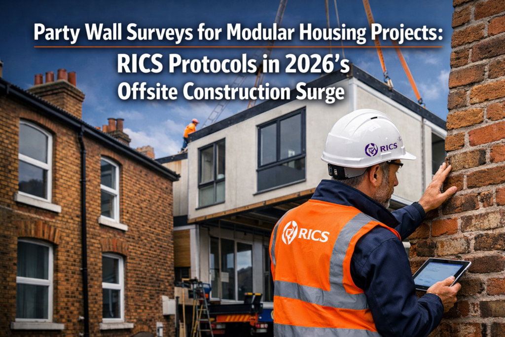 Party Wall Surveys for Modular Housing Projects: RICS Protocols in 2026's Offsite Construction Surge