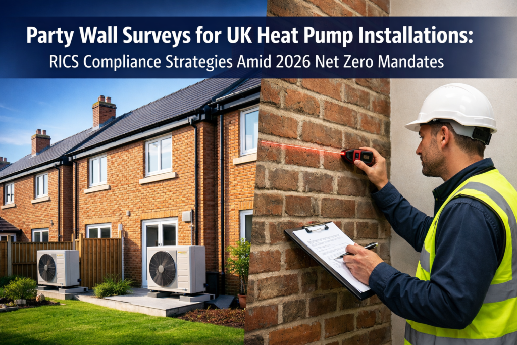 Party Wall Surveys for UK Heat Pump Installations: RICS Compliance Strategies Amid 2026 Net Zero Mandates