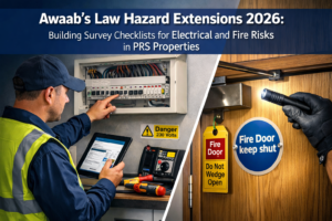 Awaab’s Law Hazard Extensions 2026: Building Survey Checklists for Electrical and Fire Risks in PRS Properties