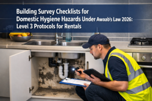 Building Survey Checklists for Domestic Hygiene Hazards Under Awaab’s Law 2026: Level 3 Protocols for Rentals