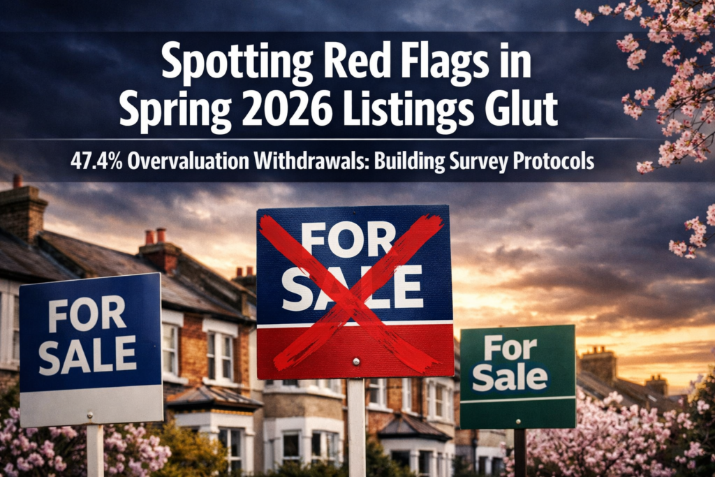 Building Survey Protocols for 47.4% Overvaluation Withdrawals: Spotting Red Flags in Spring 2026 Listings Glut