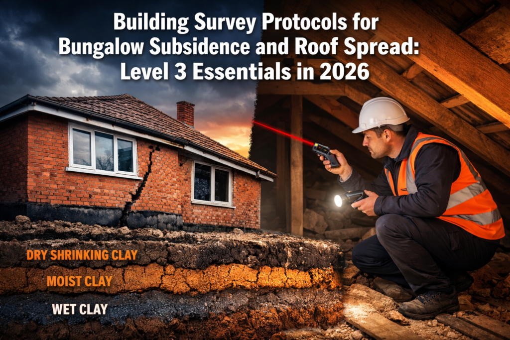 Building Survey Protocols for Bungalow Subsidence and Roof Spread: Level 3 Essentials in 2026 Regional Soil Concerns