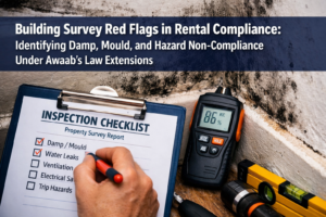 Building Survey Red Flags in Rental Compliance: Identifying Damp, Mould, and Hazard Non-Compliance Under Awaab's Law Extensions