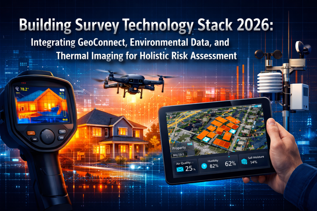 Building Survey Technology Stack 2026: Integrating GeoConnect, Environmental Data, and Thermal Imaging for Holistic Risk Assessment
