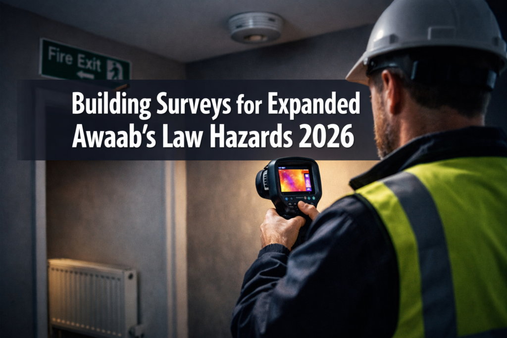 Building Surveys for Expanded Awaab’s Law Hazards 2026: Protocols for Excess Temperature and Fire Risks in Private Rentals