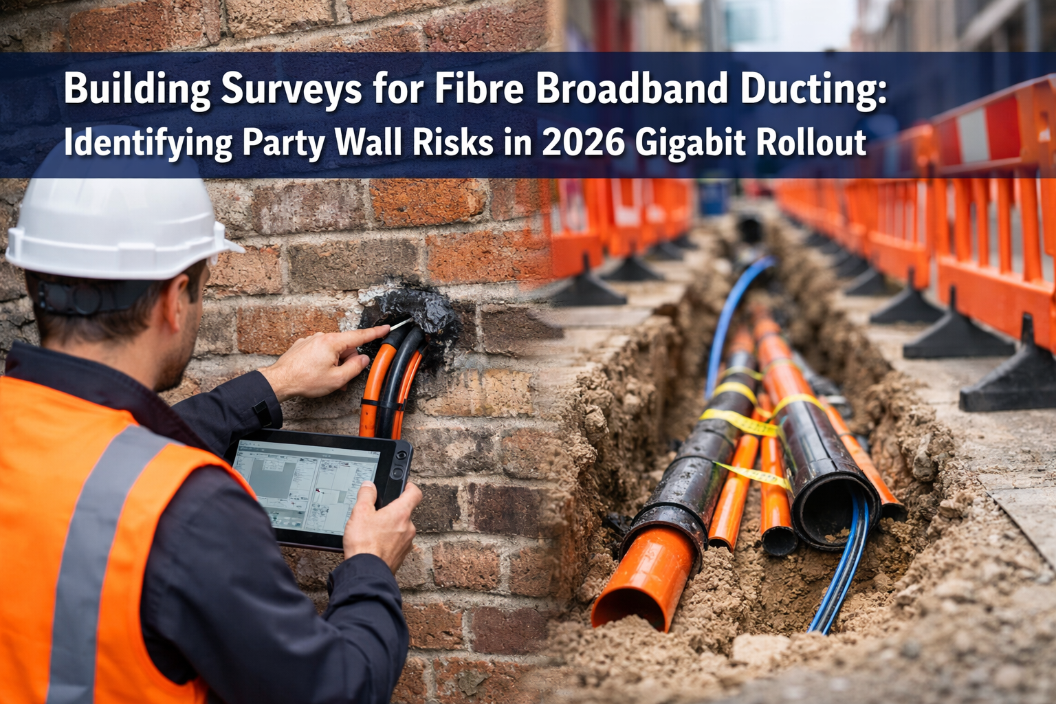 Building Surveys for Fibre Broadband Ducting: Identifying Party Wall Risks in 2026 Gigabit Rollout