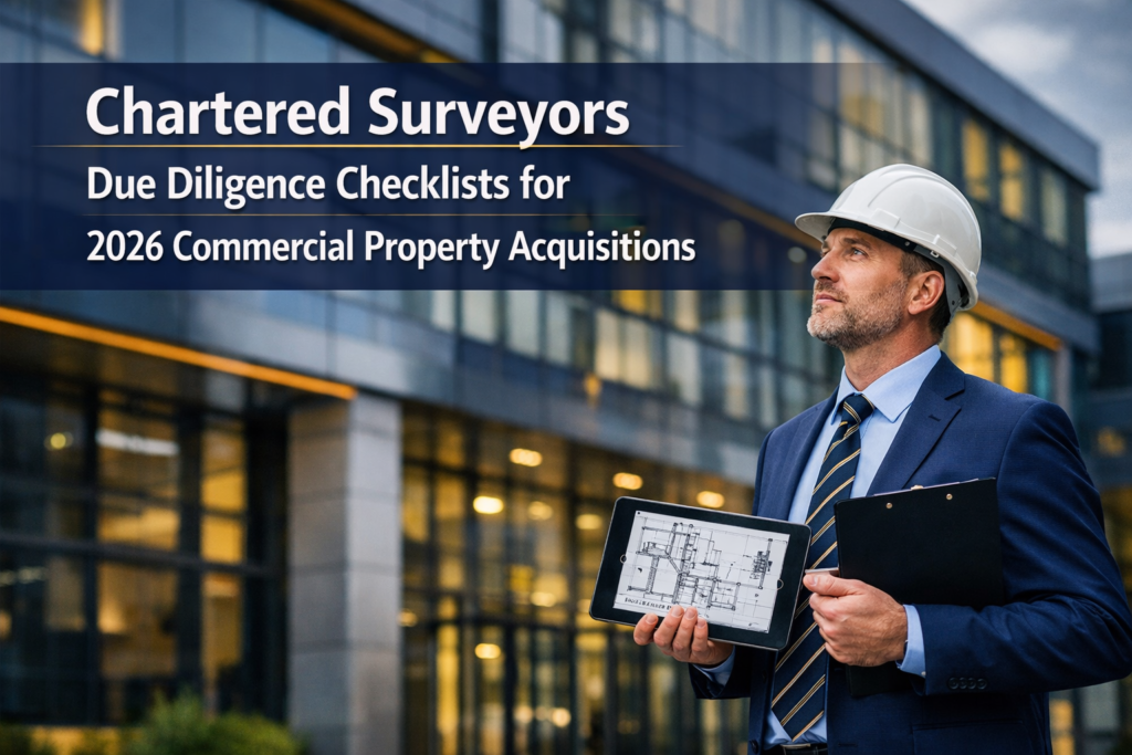Chartered Surveyors' Due Diligence Checklists for 2026 Commercial Property Acquisitions