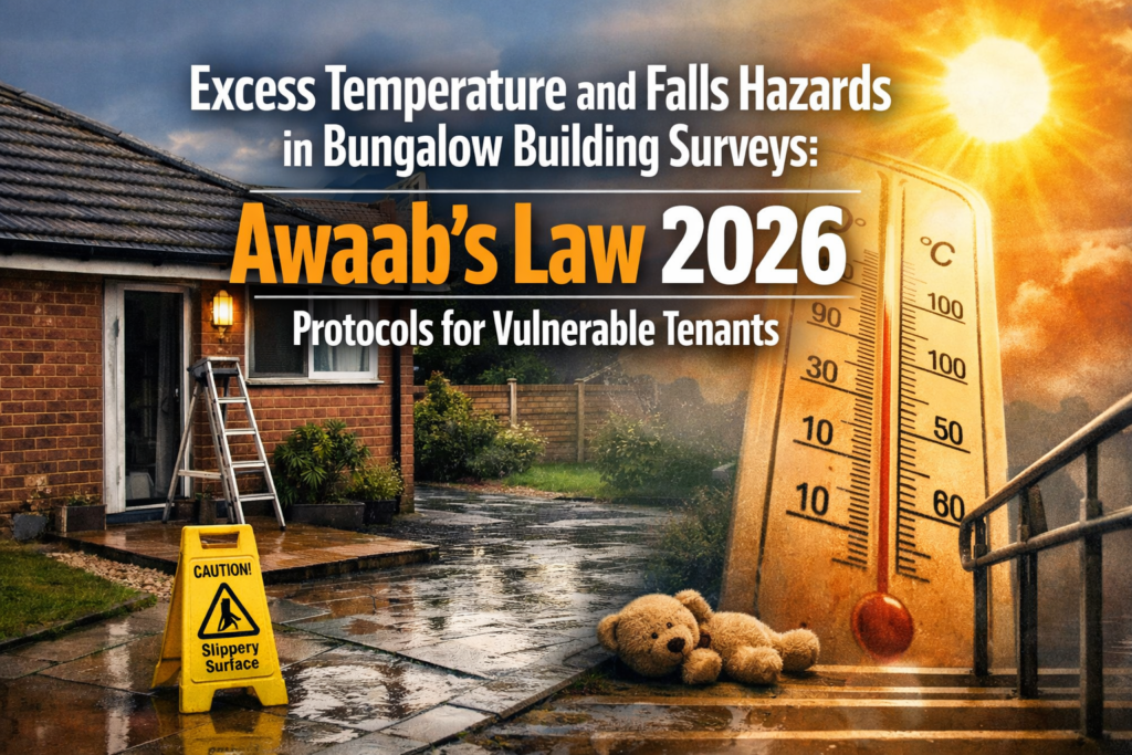 Excess Temperature and Falls Hazards in Bungalow Building Surveys: Awaab’s Law 2026 Protocols for Vulnerable Tenants