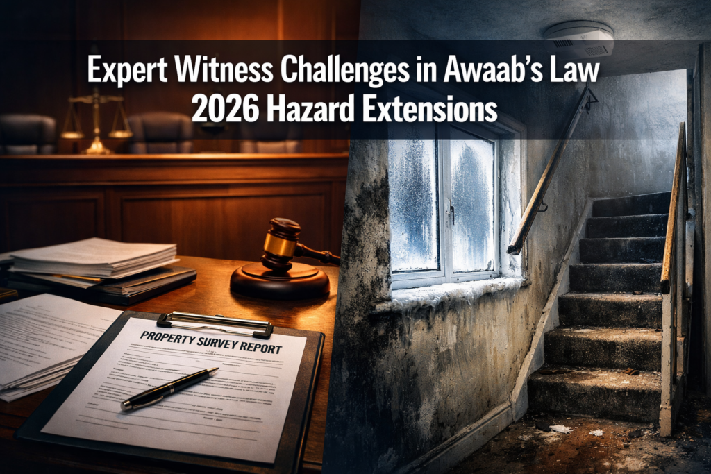 Expert Witness Challenges in Awaab’s Law 2026 Hazard Extensions: Evidence Standards for Excess Cold, Falls, and Fire Risks