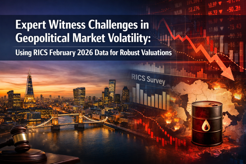 Expert Witness Challenges in Geopolitical Market Volatility: Using RICS February 2026 Data for Robust Valuations