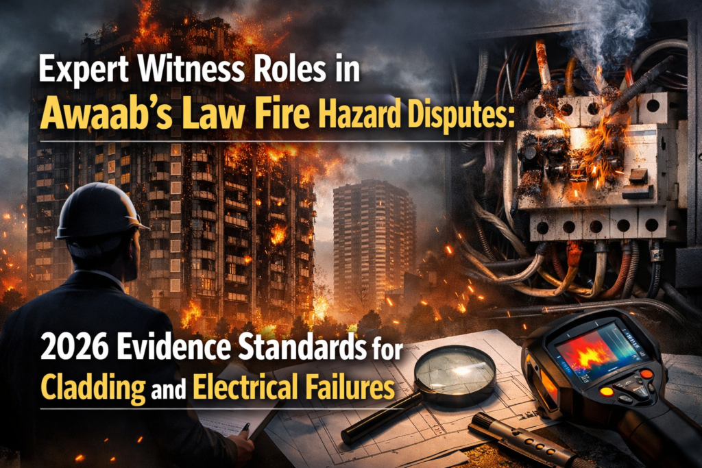 Expert Witness Roles in Awaab’s Law Fire Hazard Disputes: 2026 Evidence Standards for Cladding and Electrical Failures