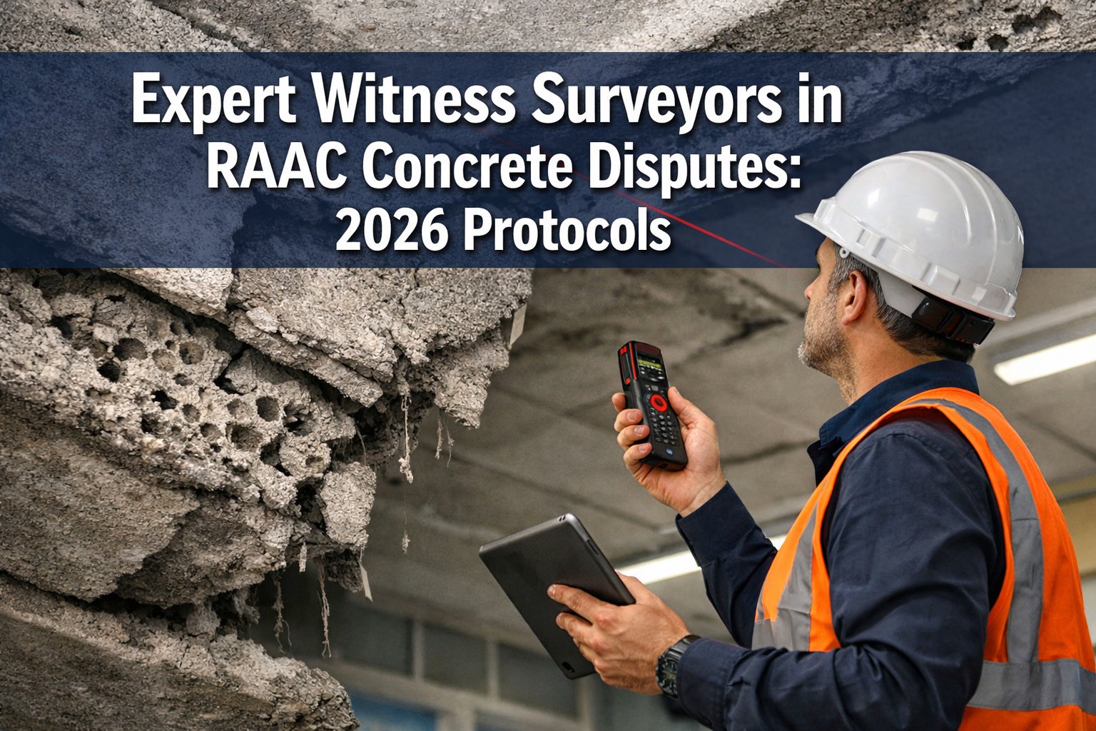 Expert Witness Surveyors in RAAC Concrete Disputes: 2026 Protocols for School and Hospital Remediation Claims