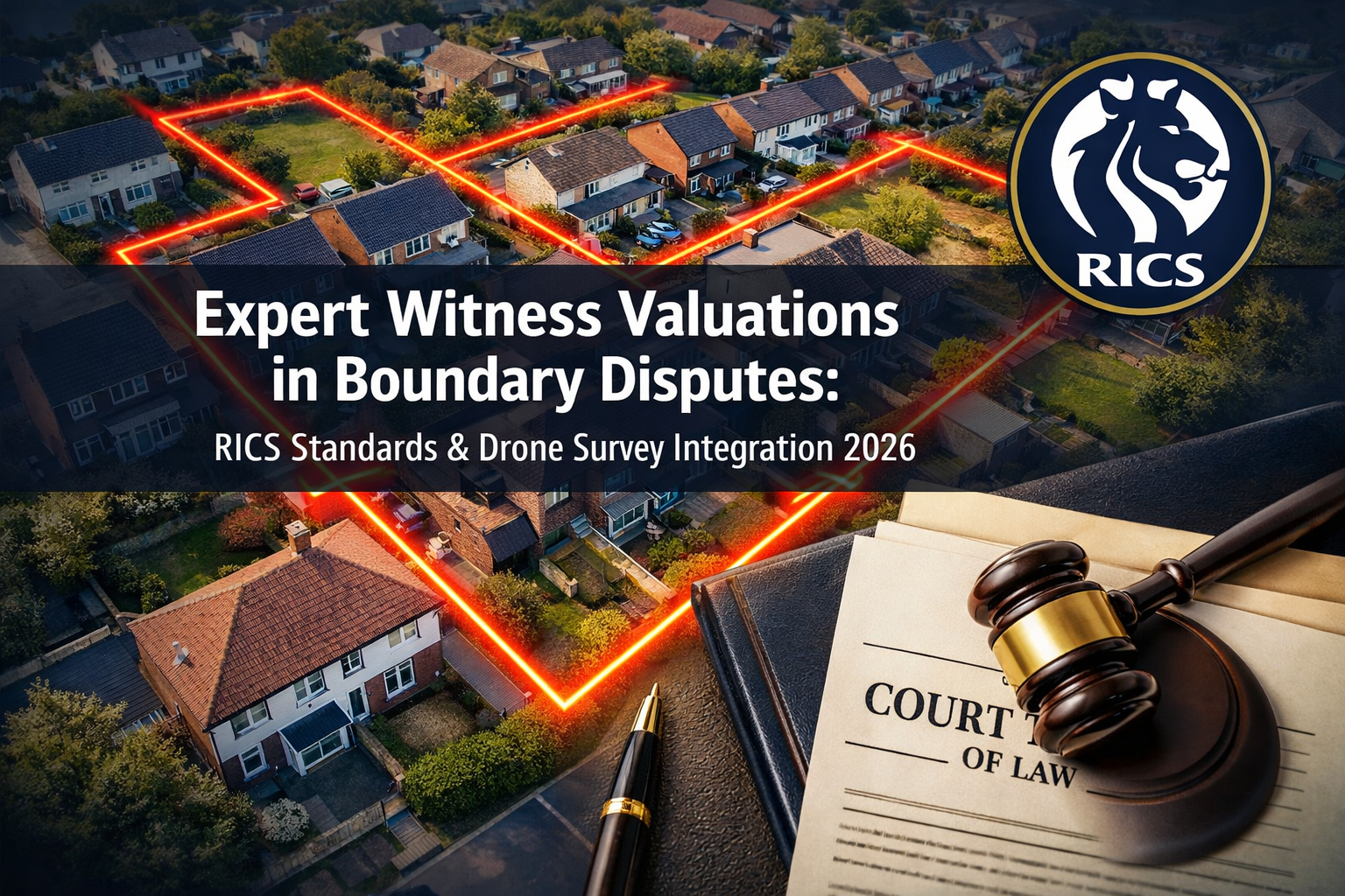 Expert Witness Valuations in Neighbour Boundary Disputes: RICS Standards and Drone Survey Integration for 2026 Cases