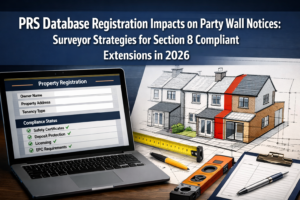 PRS Database Registration Impacts on Party Wall Notices: Surveyor Strategies for Section 8 Compliant Extensions in 2026