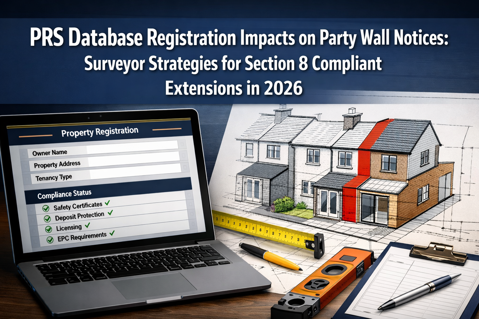 PRS Database Registration Impacts on Party Wall Notices: Surveyor Strategies for Section 8 Compliant Extensions in 2026