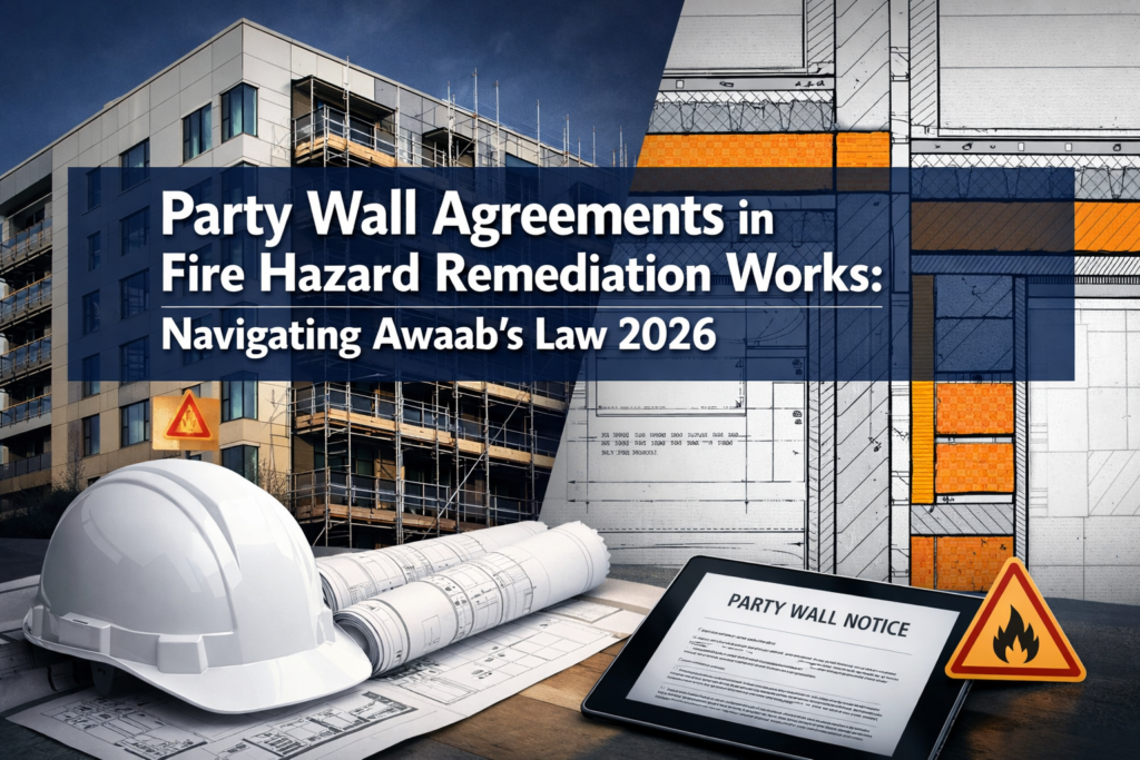 Party Wall Agreements in Fire Hazard Remediation Works: Navigating Awaab’s Law 2026 for Cladding and Electrical Upgrades