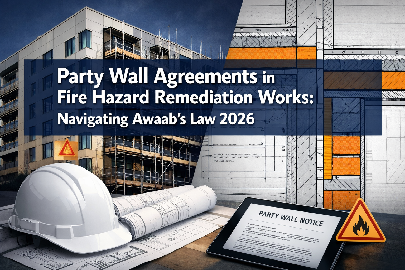Party Wall Agreements in Fire Hazard Remediation Works: Navigating Awaab’s Law 2026 for Cladding and Electrical Upgrades