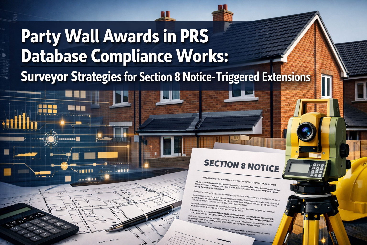 Party Wall Awards in PRS Database Compliance Works: Surveyor Strategies for Section 8 Notice-Triggered Extensions