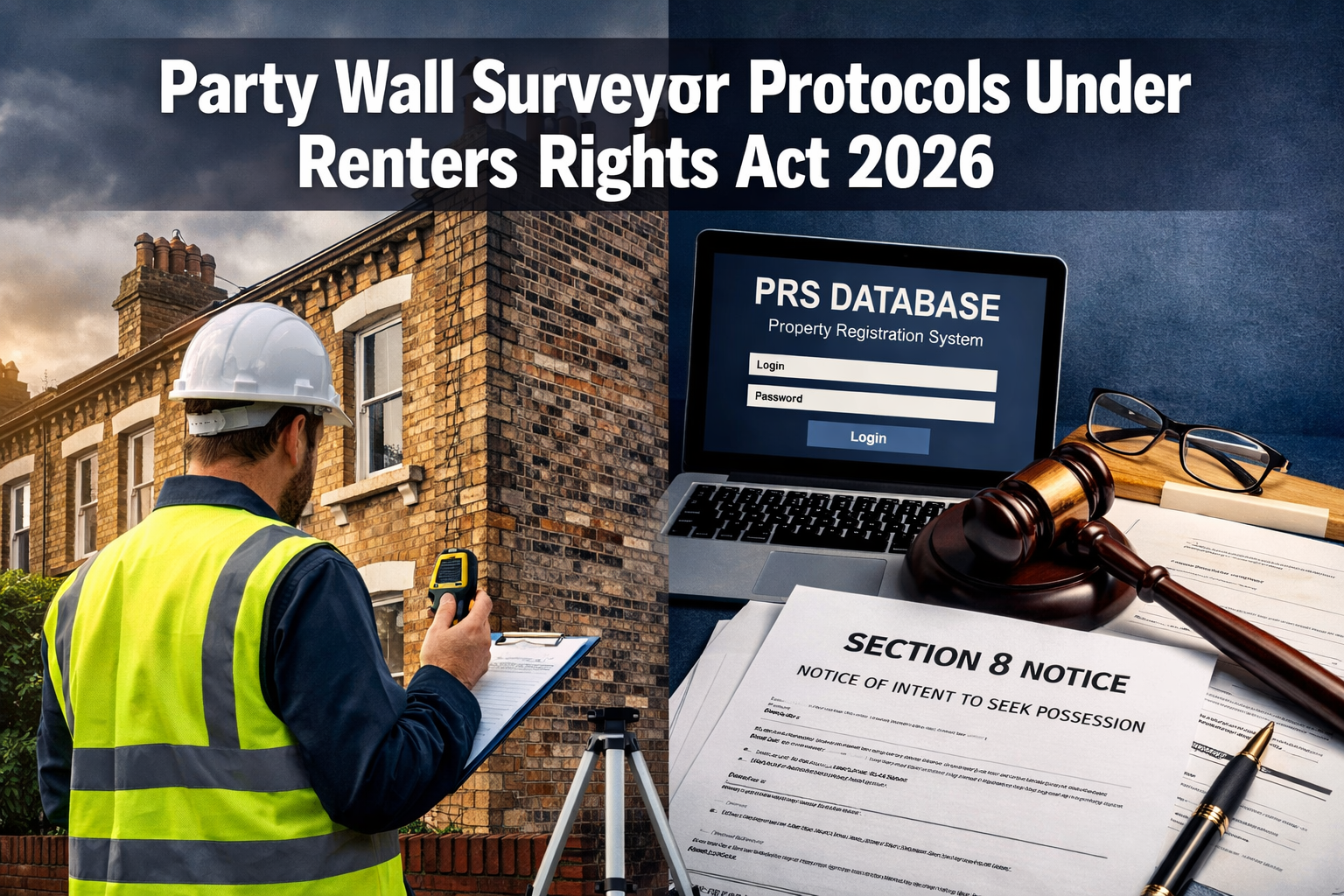 Party Wall Surveyor Protocols Under Renters’ Rights Act 2026: Managing Landlord Registration and Section 8 Disputes