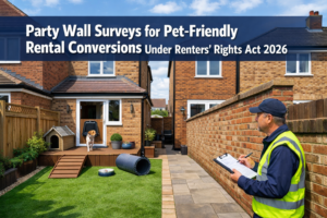 Party Wall Surveys for Pet-Friendly Rental Conversions Under Renters’ Rights Act 2026: Ensuring Compliance and Minimising Disputes