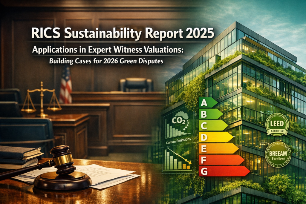 RICS Sustainability Report 2025 Applications in Expert Witness Valuations: Building Cases for 2026 Green Disputes