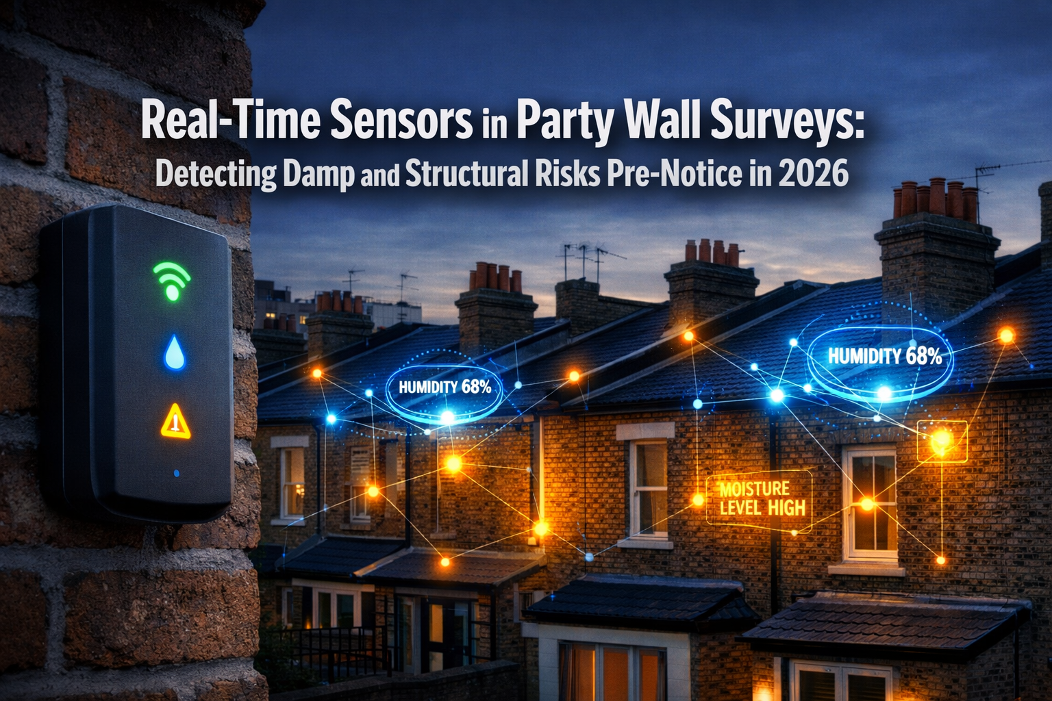 Real-Time Sensors in Party Wall Surveys: Detecting Damp and Structural Risks Pre-Notice in 2026