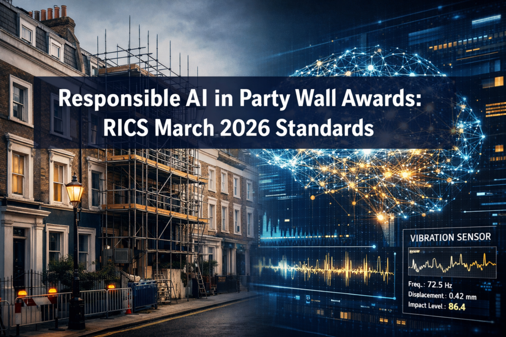 Responsible AI Use in Party Wall Awards: RICS March 2026 Standards for Automated Condition Monitoring