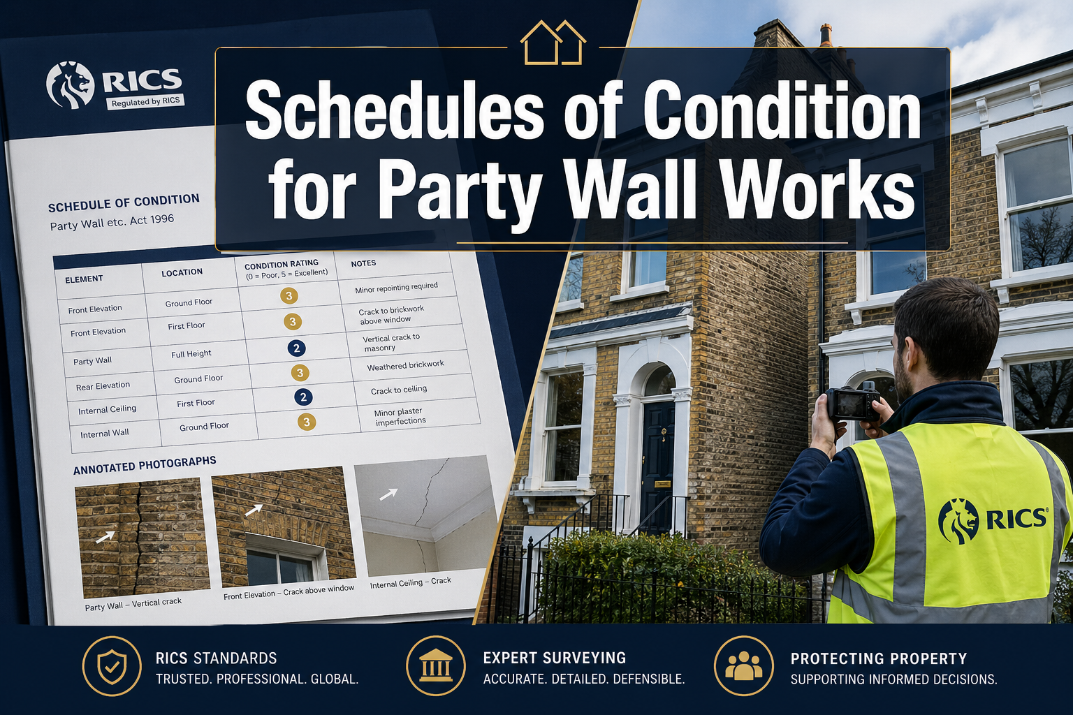Schedules of Condition for Party Wall Works: Advanced RICS Templates and Damage Assessment Strategies