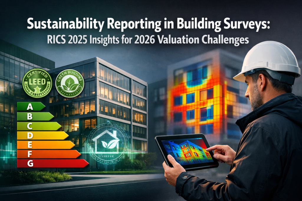 Sustainability Reporting in Building Surveys: Applying RICS 2025 Insights to 2026 Valuation Challenges
