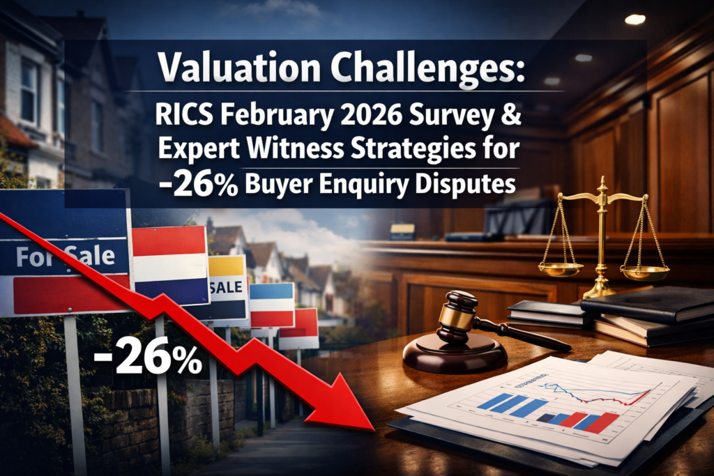 Valuation Challenges from RICS February 2026 Survey: Expert Witness Strategies for -26% Buyer Enquiry Dip Disputes