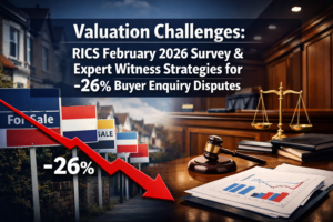 Valuation Challenges from RICS February 2026 Survey: Expert Witness Strategies for -26% Buyer Enquiry Dip Disputes