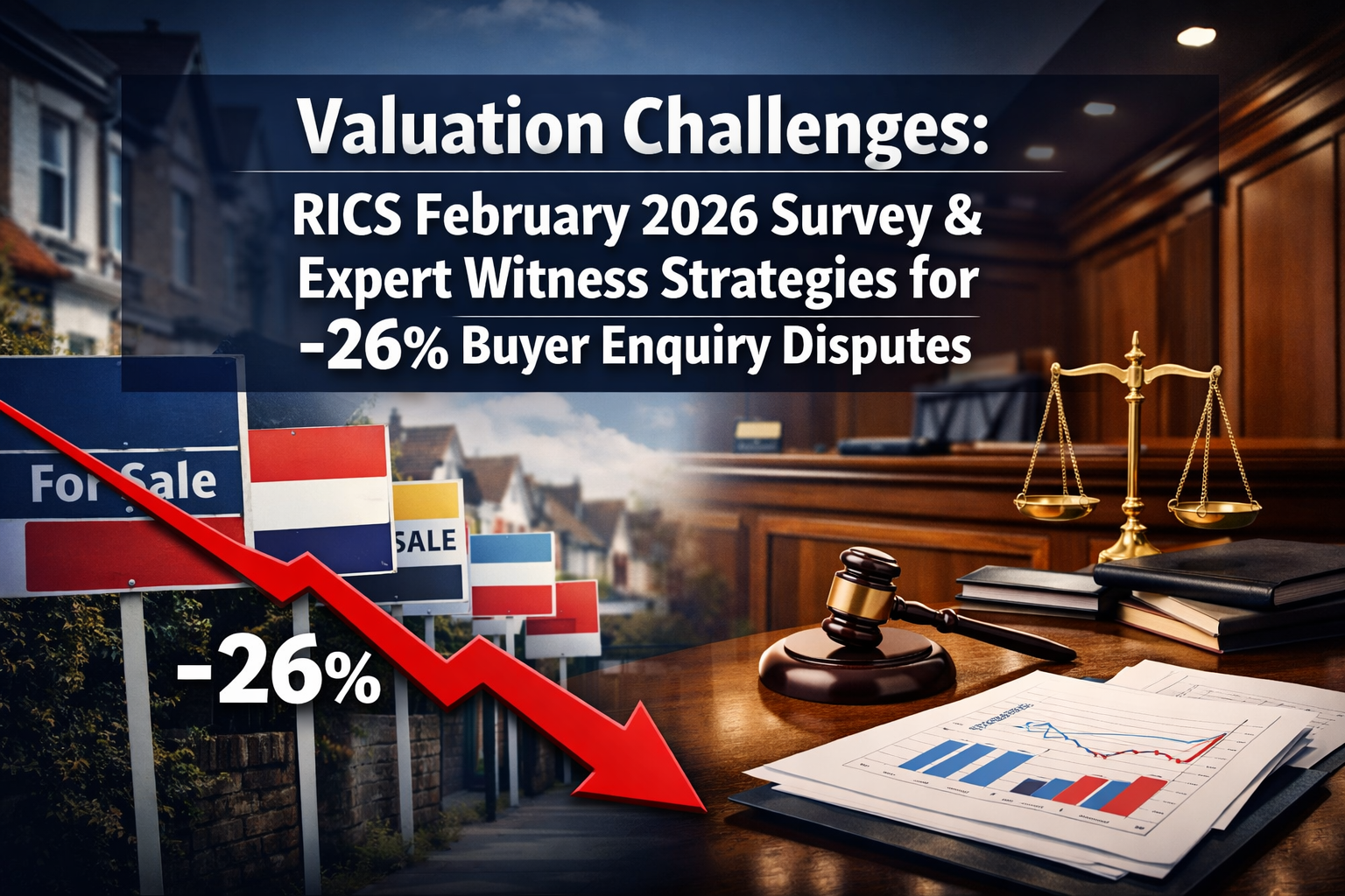 Valuation Challenges from RICS February 2026 Survey: Expert Witness Strategies for -26% Buyer Enquiry Dip Disputes