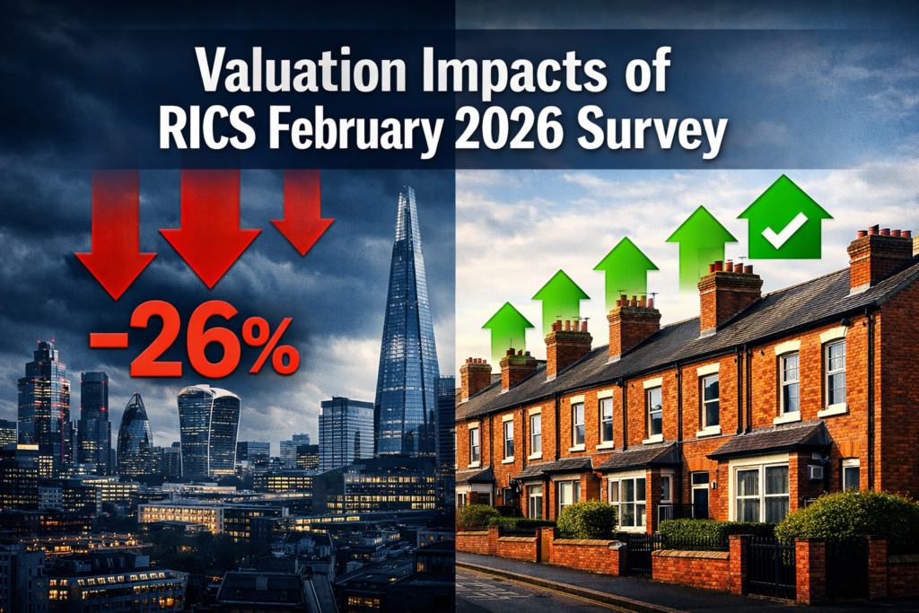 Valuation Impacts of RICS February 2026 Survey: Adjusting for -26% Buyer Enquiry Dip in Cautious Regional Markets