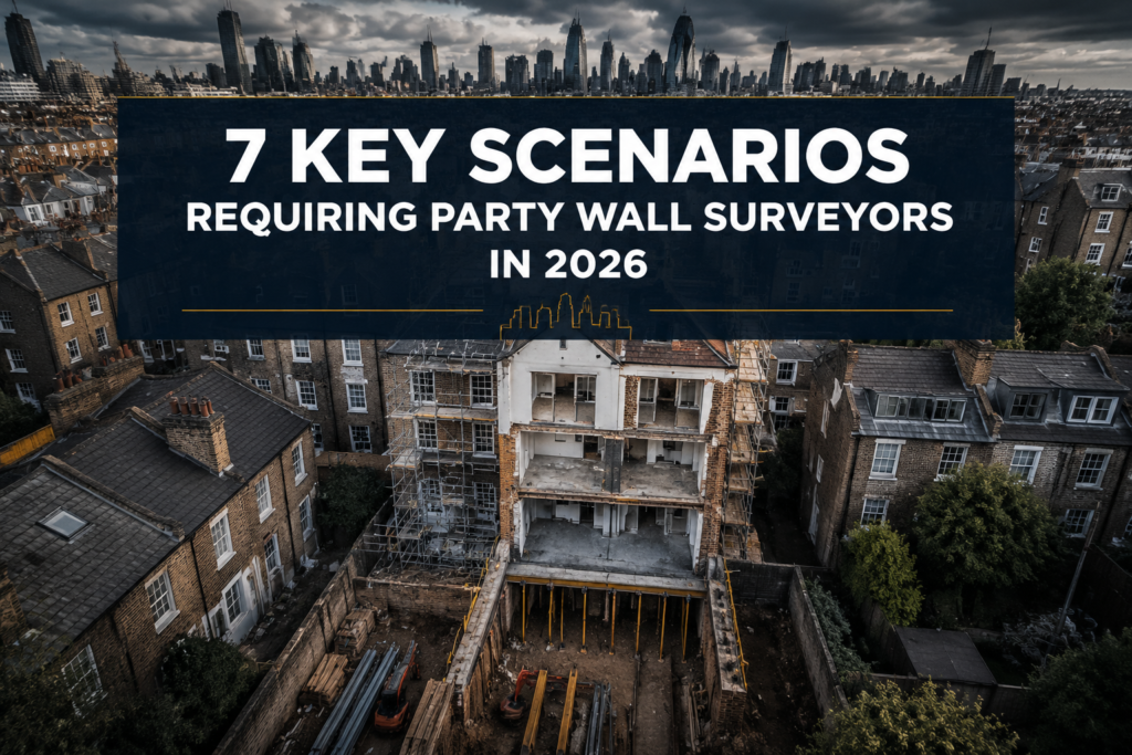 7 Key Scenarios Requiring Party Wall Surveyors in 2026 Urban Extensions: Foundations, Underpinning, and New Walls